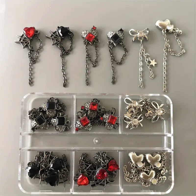 Exquisite Acrylic Nail Art Pendant Chains