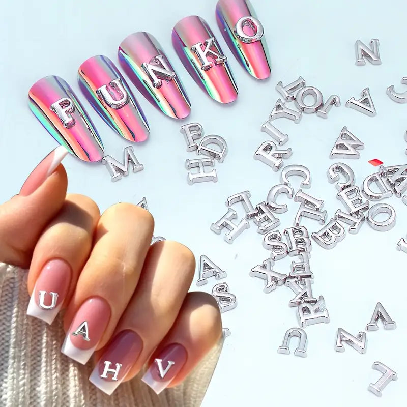 Letter Nail Charm Set
