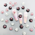 Paw Print Nail Charms