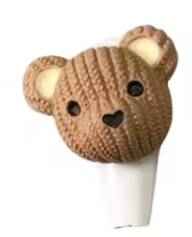 Brown Bear Nail Charms