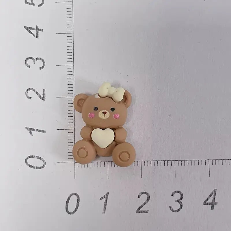 Bow Heart Bear Charms