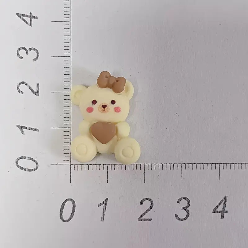 Bow Heart Bear Charms