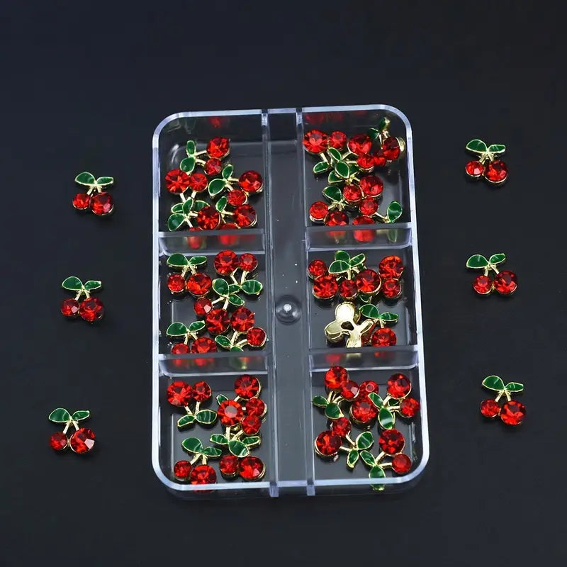 Cherry Nail Charms