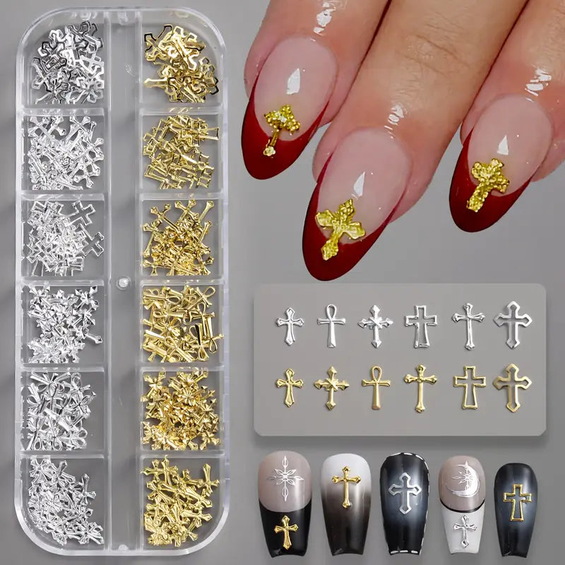 Cross Nail Charms