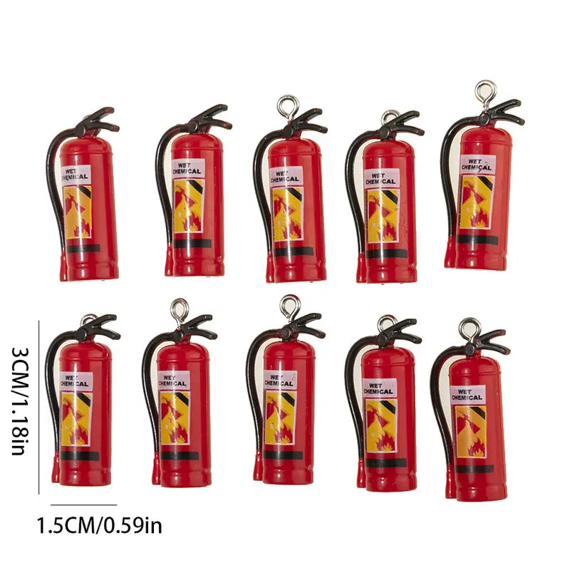 Fire Extinguisher Charms