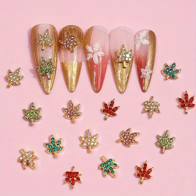 Leaf Nail Charms