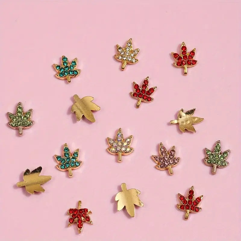 Leaf Nail Charms