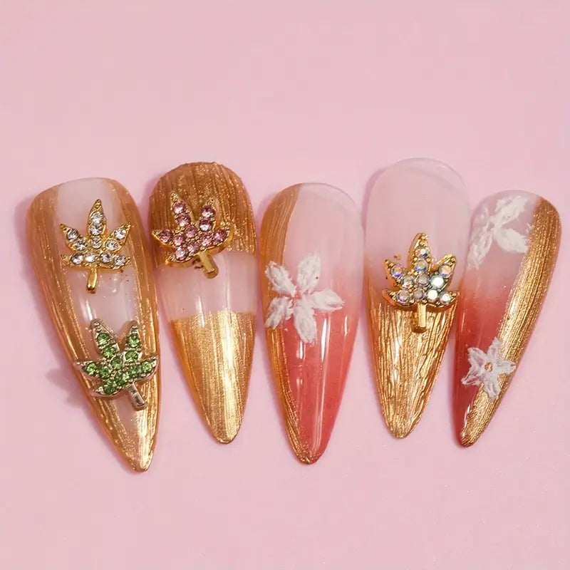Leaf Nail Charms