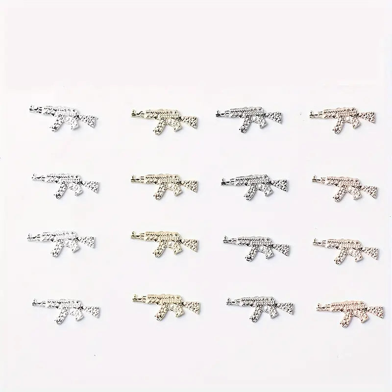 Y2K Gun Shape Alloy Nail Charm