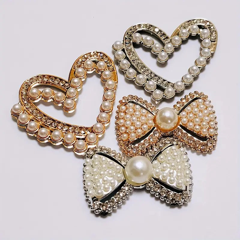 Love Heart Bow Charms