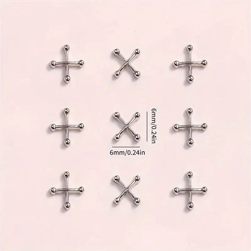 X style Nail Charms