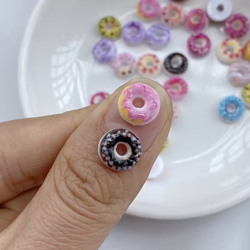 Mini Donut Nail Charms