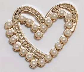 Love Heart Bow Charms