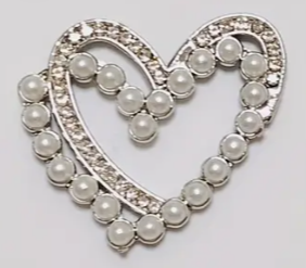 Love Heart Bow Charms