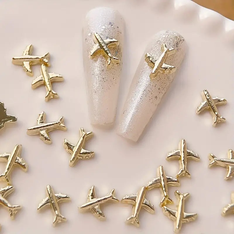 Airplane Nail Charms