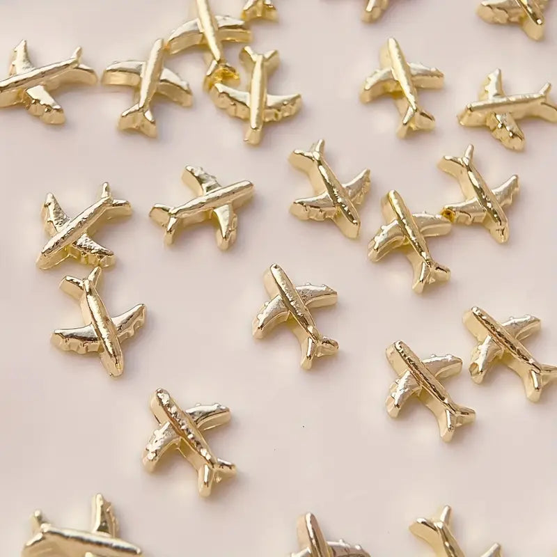 Airplane Nail Charms