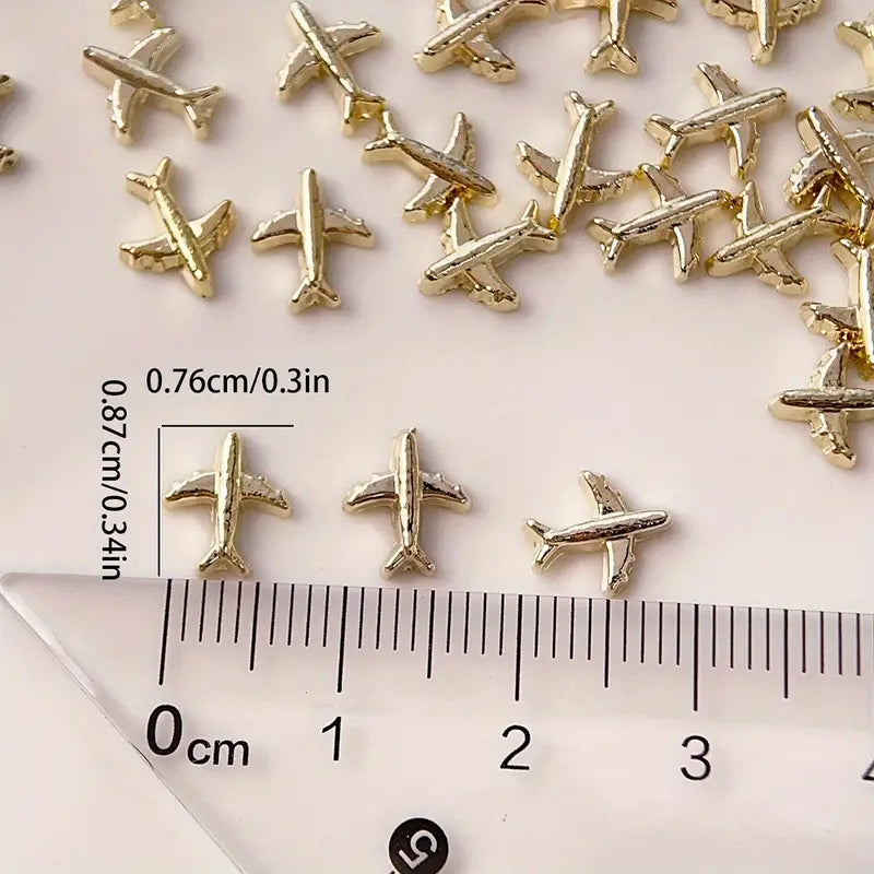 Airplane Nail Charms
