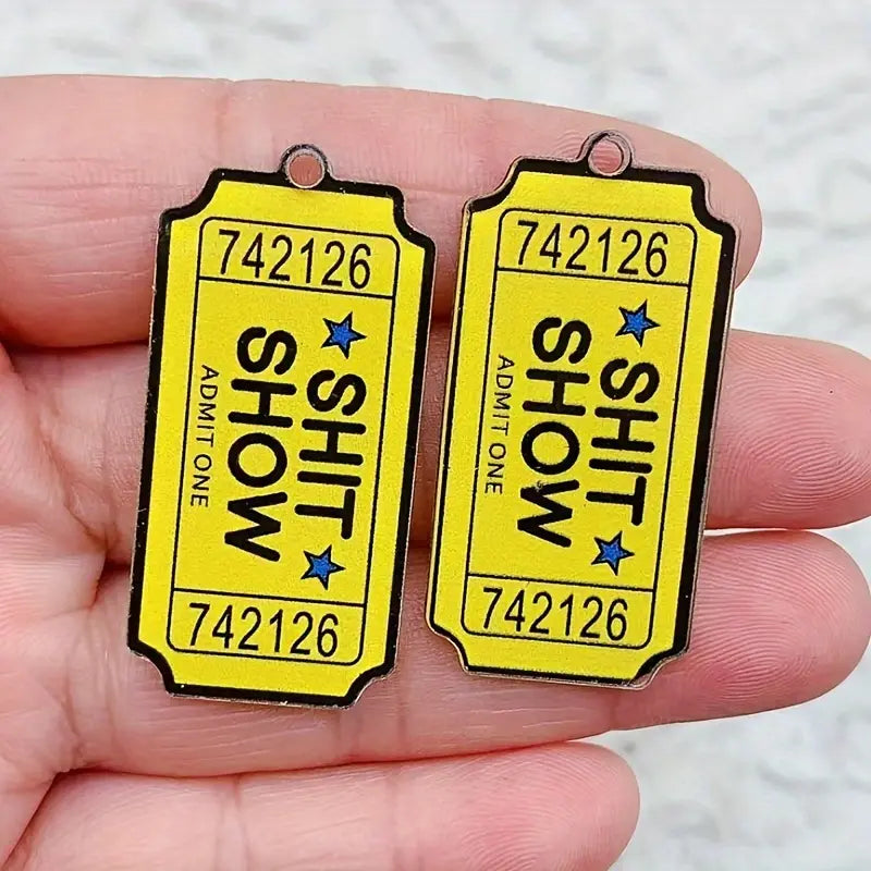 Ticket-Shaped Charms