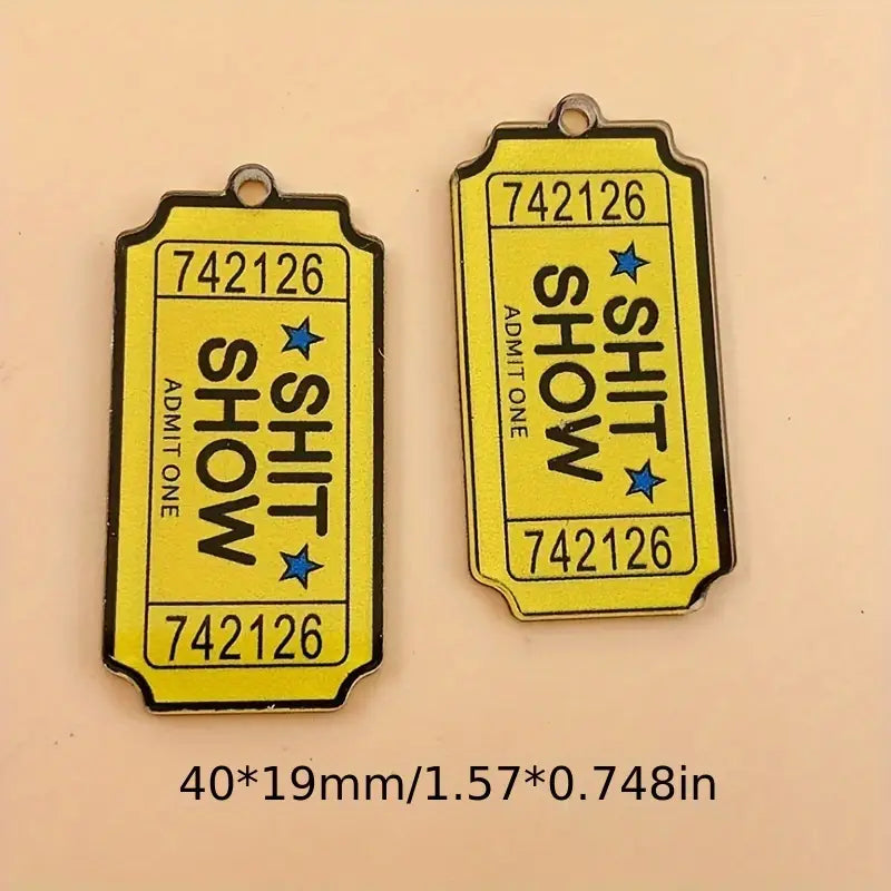 Ticket-Shaped Charms