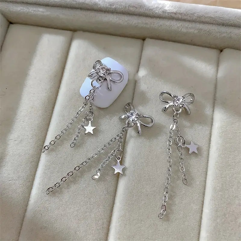 Exquisite Acrylic Nail Art Pendant Chains