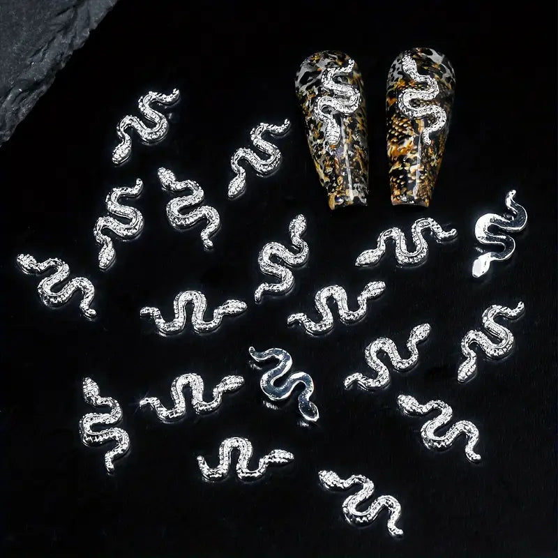 Snake Nail Charms